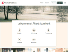 Tablet Screenshot of afjord-sparebank.no